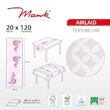 thumbnail of MANK Tischläufer Airlaid Clarissa in Violett, 40 cm x 24 m, 1 Stück - Tischtuch Tischband Dahlien Blüten