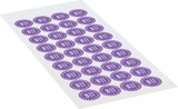 thumbnail of Dreifke® Prüfplakette Nächster Prüftermin 2028, violett, Polyesterfolie, Spez.Ø20mm, 36 Stk.