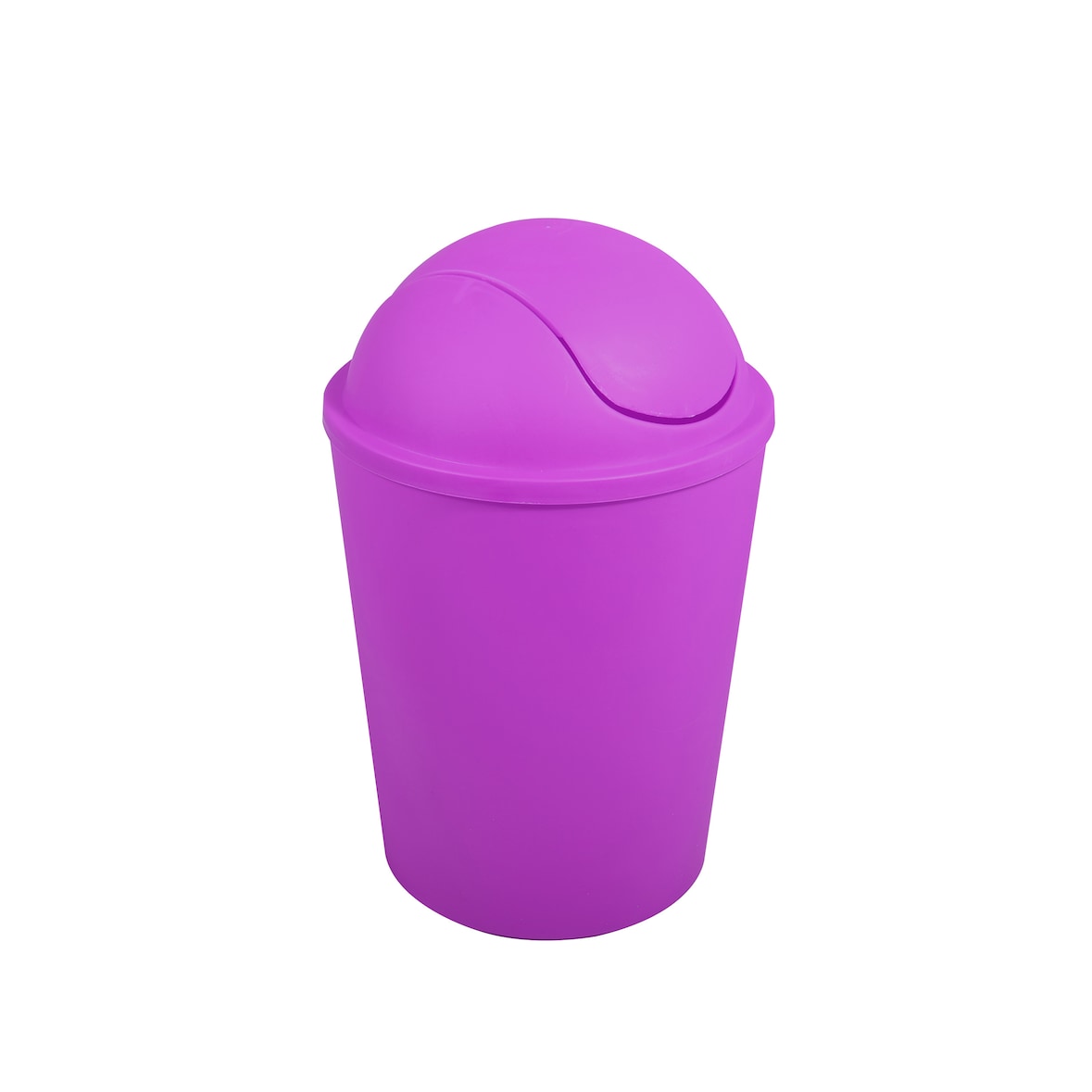 MSV Kosmetikeimer Abfalleimer Schwingdeckeleimer 5,5 Liter Kunststoff Lila