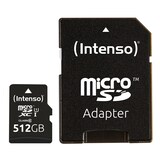 thumbnail of Intenso 512GB microSDXC Class10 UHS-I Premium + SD-Adapter