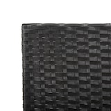 thumbnail of Helloshop26 - Banco de jardín mobiliario de terraza exterior muebles de terraza con cojines 110 x 60 x 32 cm resina trenzada negra 02_0011595