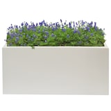 thumbnail of WellHome - Vaso da fiori in polietilene bianco 60x20x20 cm