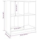 thumbnail of Helloshop26 - Buffet Sideboard Kommode Kleiderschrank Aufbewahrungsmöbel Organizer für Küche Wohnzimmer Lounge 70 x 33 x 76 cm 02_0035759