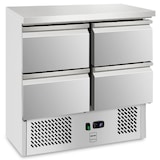 thumbnail of METRO Professional Bancada refrigerador GDS3600, aço inoxidável, 88 x 90 x 70 cm, 97 L, 220 W, com fechadura, 4 gavetas, prateado