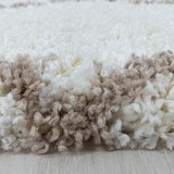 thumbnail of Carpetsale24 Hochflor Teppich Creme 140x200 cm Rauten Design Flauschig-Weich Langflor Wohnzimmerteppich Skandinavischer Stil Shaggy Teppich