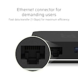 thumbnail of Docking Station HUB USB-C 6in1 Adapter (USB Quick Charge 3. 0/ 4.0, HDMI, Ethernet, USB-C, für Apple MacBook, Dell XPS, Asus ZenBook and mehr)
