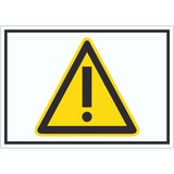 thumbnail of Achtung Zeichen Gelb Symbol Aufkleber A4 (210x297mm)