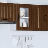 thumbnail of vidaXL Küchen-Hängeschrank mit Glastür Lucca Braun Eichen-Optik