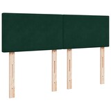 thumbnail of vidaXL Ottoman-Bett mit Matratze Dunkelgrün 140x190 cm Samt