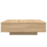 thumbnail of vidaXL Couchtisch mit LED-Leuchten Sonoma-Eiche 100x100x31 cm