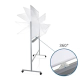 thumbnail of Whiteboard / Wendetafel MULTIBOARD I magnetisch weiß / silber hjh OFFICE