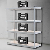 thumbnail of Estantes de arrumação 160x60x180 cm branco