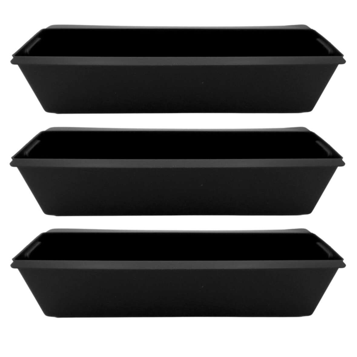 Pflanzkasten für Europaletten 1-6 Stück verzinkt schwarz Balkon Blumenkasten schwarz