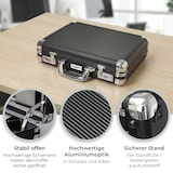 thumbnail of HMF Alu Aktenkoffer Herren mit Zahlenschloss, 45 x 33 x 11 cm, schwarz