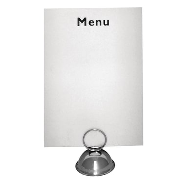 Porte-menu inox A4 avec anneau rond