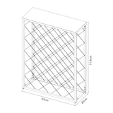 thumbnail of Helloshop26 - Wijnrek voor 25 flessen staal 72 x 53 x 20 cm matzwart 03_0009194