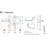 thumbnail of Langschild PZ 72mm Schmalrahmengarnitur Weiß Bügelgriff/Drücker TS 87-102mm