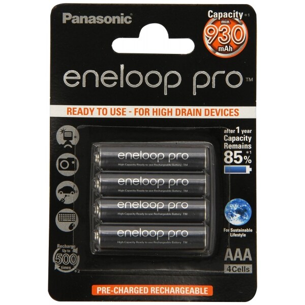 Panasonic eneloop XX NiMH AAA 950 mAh HR-4UWXB R2U 4er Blisterpack