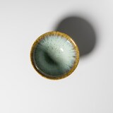 thumbnail of Gipfelstück Schüssel 15 cm mit braunem Rand 4er-Set, postsicher, Serie FLUSSUFER