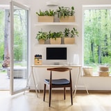 thumbnail of Relaxdays Schreibtisch Organizer, 2 Schubladen & Ablagen, Büroutensilien, Bambus Schubladenbox, HBT 24x19x13 cm, natur