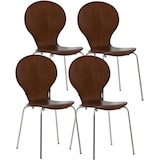 thumbnail of 4x Stapelstuhl DIEGO braun