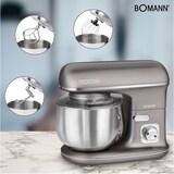 thumbnail of Bomann KM 6010 CB Robot Batidora Amasadora Repostería, 5 L, Velocidad Regulable Electrónica, Movimiento Orbital 1100W Gris
