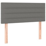 thumbnail of vidaXL Boxspringbett mit Matratze & LED Dunkelgrau 80x200 cm Stoff