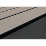 thumbnail of 3er-Mülltonnenverkleidung mit Pflanzkasten | HxBxT 125x196x84 cm | Anthrazit Holzoptik hell | Mülltonne 75kg