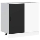 thumbnail of vidaXL Küchenunterschrank Lyon Schwarz Holzwerkstoff