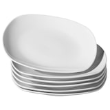 thumbnail of aro Plato para postres, porcelana, 19 x 19 cm, cuadrado, blanco, 6 unidades