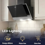 thumbnail of CIARRA A++ Reeks motorkap 60 cm 350 m³/h luchtrecirculatie afvoerlucht VM6736CB