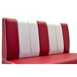 thumbnail of Americano Retro Eckbank | 164x164 cm | Dinerbank Set Rot & Weiß | Gastro Sitzbank mit Ecke