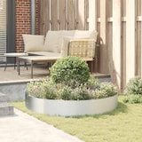thumbnail of vidaXL Gartenblumentopf Silber 120 x 120 x 20 cm Verzinkter Stahl