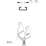 thumbnail of Niedax Bügelschelle BAK 38