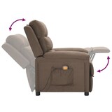 thumbnail of vidaXL Massagesessel Taupe Stoff