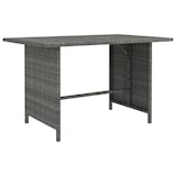 thumbnail of vidaXL Tuintafel 110x70x65 cm poly rattan grijs
