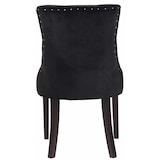 thumbnail of Set van 4 eetkamerstoelen Aberdeen Fluweel zwart/antiek