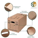 thumbnail of 50 x Umzugskarton Spedition XXL 40 kg Traglast stabile Umzugskiste Umzug Umzugsmaterial 2-wellige Movebox BB-Verpackungen