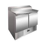 thumbnail of Gastro-Inox Saladette mit 2 Türen 2 Böden und 5X GN1/6  Edelstahl 900x700x860mm