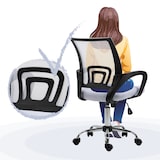 thumbnail of SVITA CYDNEY Schreibtischstuhl Bürostuhl Netzbezug Drehstuhl Stuhl Schreibtisch Weiß