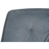 thumbnail of Set van 6 eetkamerstoelen HWC-L80, keukenstoel met armleuningen, draaibaar, metaal stof/textiel ~ antraciet