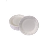 thumbnail of 100 flache Pappteller weiß rund Durchmesser 15 cm