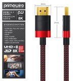 thumbnail of Primewire - 4m High Speed 8K HDMI Kabel 2.1 mit Ethernet ARC 3D 4K Ultra HD 7680x4320 @ 120 Hz PS4 360 TV OLED PC Laptop Beamer Monitor - Schwarz/Rot