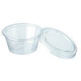 thumbnail of ECOLOMIQUE - 125 Pcs - Pot plastique PET transparent - 100 ml, Diam: 7,4 cm, Hauteur: 3,5 cm - ECO209POPET3