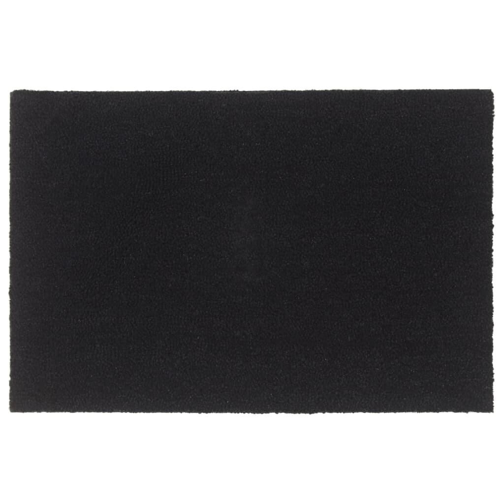 zerbino nero 60x90cm fibra di cocco tappeto ingresso esterno antiscivolo