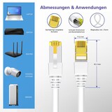 thumbnail of Helos ultra flex Patchkabel S/FTP Cat 6a TPE blau 7,5m