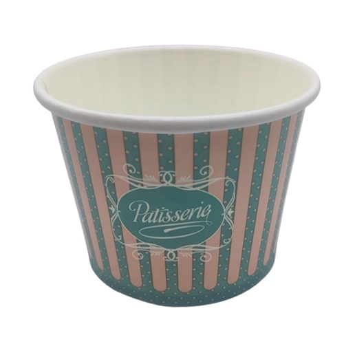 1000 Eisbecher Dessertbecher 300 ml Ø 90 x 75 mm Neutralmotiv "Patisserie"