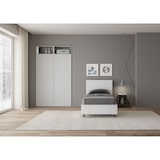 thumbnail of Letto Singolo senza rete 80x190 testata dritta bianco frassino Demas