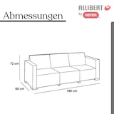 thumbnail of Allibert California 3-Sitzer – Anthrazit mit Kissen in Sand | Wetterfestes Loungemöbel für Garten & Terrasse