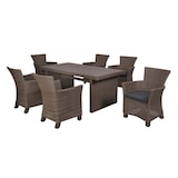 thumbnail of Merxx Toskana Set 7tlg., 6 Sessel, 1 Tisch 185 x 90 cm, Aluminium, Grau